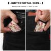 Lighter Case Compatible with Zippo Shell Only,Pink White Gold Flowersprinted Metal Lighter Cover No Insert for Zippo Double Sided Pattern Design view 3