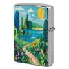 Lighter Case Compatible with Zippo Shell Only,Rural Landscape Paintingprinted Metal Lighter Cover No Insert for Zippo Double Sided Pattern Design view 1