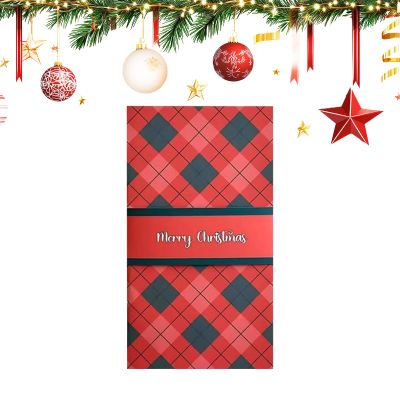 Christmas Card Booklet Pull Out Decorative Memorial Keepsake Festive