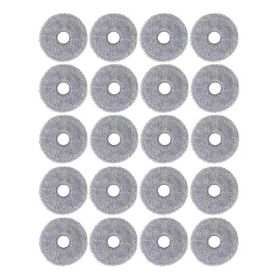20PCS Mop Cloth Replacement, Compatible For MOVA P50 Ultra / P50 Pro Ultra - Robot Vacuum Cleaner Accessories Spare Parts