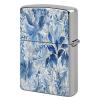 Lighter Case Compatible with Zippo Shell Only,Blue Leaves Patternprinted Metal Lighter Cover No Insert for Zippo Double Sided Pattern Design view 1