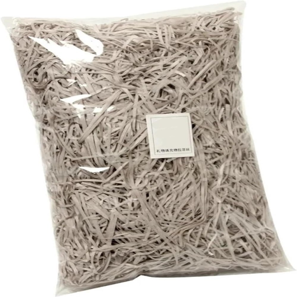AGHSGDBCE Crinkle Cut Paper Shred Filler, Gift Bag Filler 300g Colorful Shred Crinkle Paper Raffia Shredded Tissue(Gray)