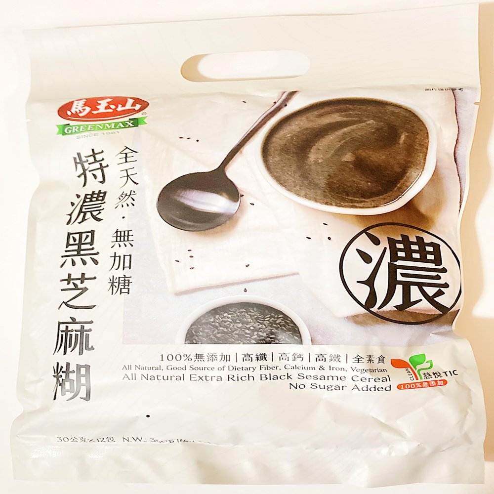 All Natural Extra Rich Black Sesame Cereal, No Sugar Added, High Fiber Calcium Iron, Vegetarian, 100% Natural, 12.7 Oz