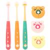Abaodam 3Pcs Rotatable Toothbrush Soft Bristles Oral Cleaner for Ages Comfortable Grip Tooth Brush for Comprehensive Teeth Cleaning Random Color view 1