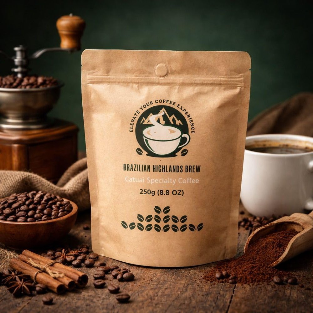 100% Catuai Specialty Coffee - Brazilian Highlands Brew - 250g (8.82 OZ)