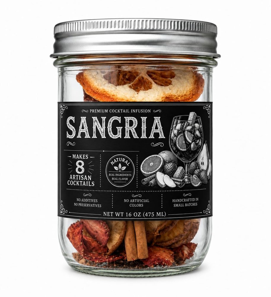 Sangria Cocktail Mix | Cocktail Kit | Makes A Pitcher of Artisan Sangria