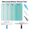 MLYAYE 3-in-1 Glass Window Washing Equipment with Super Light Long Handle, Multi-Use Professional Window Cleaning Kit Outside for High Windows/Third Floor/Home(4.5m/14.8ft) view 2