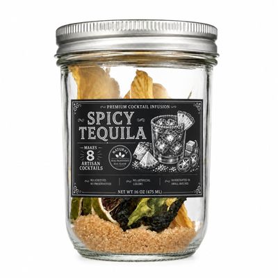 Spicy Tequila Cocktail Kit | Cocktail Infusion Kit | Margarita| For Tequila