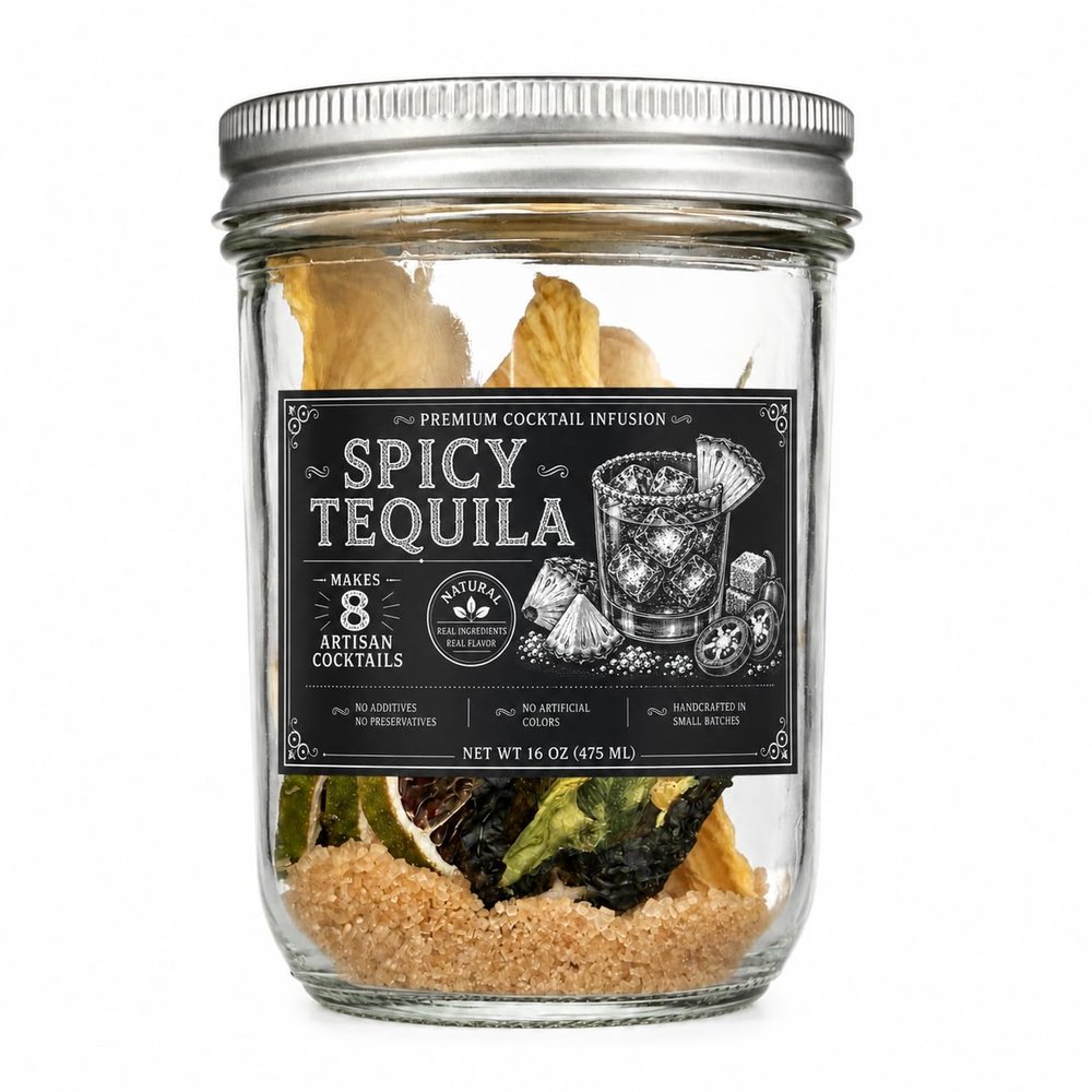 Spicy Tequila Cocktail Kit | Cocktail Infusion Kit | Margarita| For Tequila