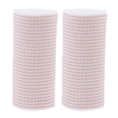 LOORGVEL 2pcs High Elastic Non-Woven Fabric Bandages Striped Stretchable Wraps for Sports and Pressure Dressing Care