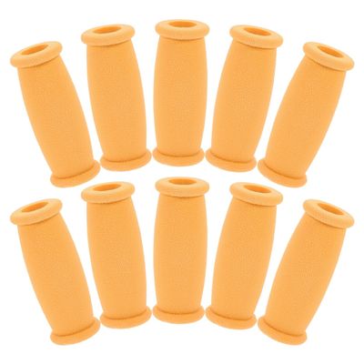 10pcs Non-slip Tpr Underarm Hand Grips for Standard Aluminum Crutches Replacement Crutch Handle Supports Safe Weight Bearing Accessories Yellow