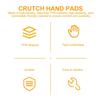 10pcs Non-slip Tpr Underarm Hand Grips for Standard Aluminum Crutches Replacement Crutch Handle Supports Safe Weight Bearing Accessories Yellow view 3