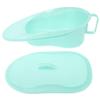 Healvian Horizontal Bedpan with Handle for Elderly Pregnant Women Plastic Urinal Bed Pan with Tapered Front End and Wide Spill-Resistant Ramp Easy to Clean and Suitable for Bedridden view 4
