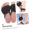 VINTORKY Non-Slip Sebs Forefoot Pads with Elastic Strap Shock-Absorbing Metatarsal Cushions for Men and Women Anti-Skid Foot Pads for High Heels and Outdoor Shoes Black S view 3