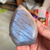 185g Blue Flash Moonstone Freeform Point | Polished Rainbow Moonstone Sculpture | Raw Crystal for Intuition & Emotional Healing | Unique Collector's Piece & Spiritual Gift view 1