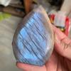 185g Blue Flash Moonstone Freeform Point | Polished Rainbow Moonstone Sculpture | Raw Crystal for Intuition & Emotional Healing | Unique Collector's Piece & Spiritual Gift view 2