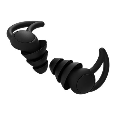 UTHCLO 2pcs Noise Cancelling Silicone and Work Musician Soft Soundproof Protection for Noise Reduction Portable Black for Rest and Focus