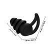 UTHCLO 2pcs Noise Cancelling Silicone and Work Musician Soft Soundproof Protection for Noise Reduction Portable Black for Rest and Focus view 2