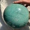 183mm 17.49lb Amazonite Sphere | Large Blue Green Crystal Ball for Communication & Harmony | Natural Polished Stone for Healing & Home Decor | Majestic Mineral Specimen & Spiritual Tool view 4