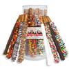 All City Candy Signature Gourmet Chocolate Covered Pretzel Rods Gift Tube 12 Hand-Dipped Assorted Flavors in Milk, Dark, White Chocolate & Candy coated toppings Sweet & Salty Treats for Holidays, Birthdays, and Corporate Gifting view 1