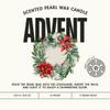 Advent Scented Pearl Wax Candle Fresh Pine & Forest Aroma view 3