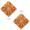 5PCS Car Air Freshener Hanging Personalized Double Sided A Full Pizza Car Fresheners Long Lasting New Cars Scents Cute Automotive Freshies for Closets, Drawers (tea) view 3