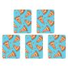 5PCS Car Air Freshener Hanging Personalized Double Sided Light Blue Pizza Slice Car Fresheners Long Lasting New Cars Scents Cute Automotive Freshies for Closets, Drawers (tea) view 1