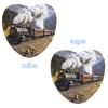 5PCS Car Air Freshener Hanging Personalized Double Sided Steam Locomotive Train Car Fresheners Long Lasting New Cars Scents Cute Automotive Freshies for Closets, Drawers (tea) view 3