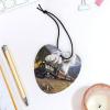 5PCS Car Air Freshener Hanging Personalized Double Sided Steam Locomotive Train Car Fresheners Long Lasting New Cars Scents Cute Automotive Freshies for Closets, Drawers (tea) view 4