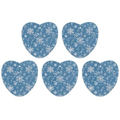 5PCS Car Air Freshener Hanging Personalized Double Sided Winter Snowflakes Car Fresheners Long Lasting New Cars Scents Cute Automotive Freshies for Closets, Drawers (tea)