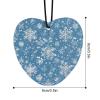 5PCS Car Air Freshener Hanging Personalized Double Sided Winter Snowflakes Car Fresheners Long Lasting New Cars Scents Cute Automotive Freshies for Closets, Drawers (tea) view 2