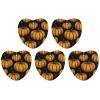 5PCS Car Air Freshener Hanging Personalized Double Sided Orange Pumpkin Pattern Car Fresheners Long Lasting New Cars Scents Cute Automotive Freshies for Closets, Drawers (tea) view 1