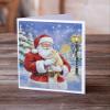 Caroline's Treasures Cream Cat with Santa Claus Greeting Cards Pack of 8 Blank Cards with Envelopes Whimsical A7 Size 5x7 view 2