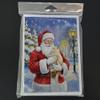 Caroline's Treasures Cream Cat with Santa Claus Greeting Cards Pack of 8 Blank Cards with Envelopes Whimsical A7 Size 5x7 view 3