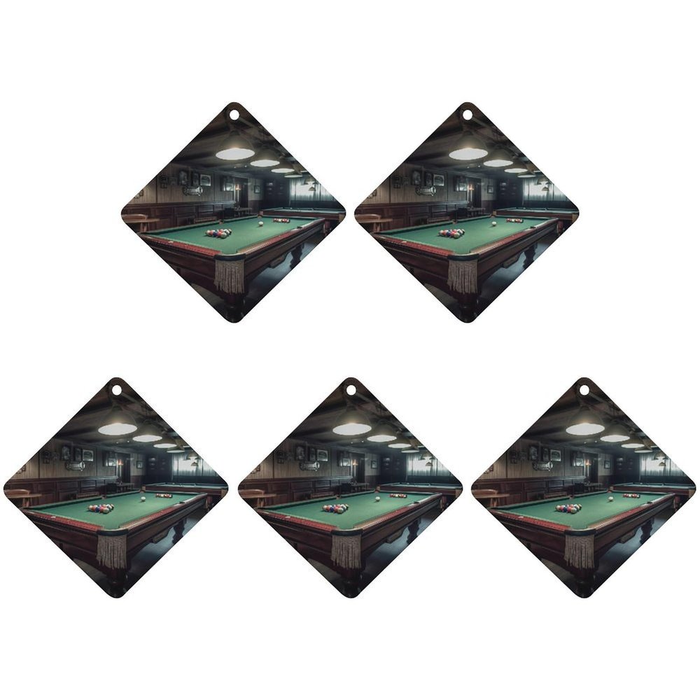 5PCS Car Air Freshener Hanging Personalized Double Sided Billiard Car Fresheners Long Lasting New Cars Scents Cute Automotive Freshies for Closets, Drawers (tea)