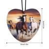 5PCS Car Air Freshener Hanging Personalized Double Sided Running Horses Car Fresheners Long Lasting New Cars Scents Cute Automotive Freshies for Closets, Drawers (tea) view 2
