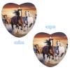 5PCS Car Air Freshener Hanging Personalized Double Sided Running Horses Car Fresheners Long Lasting New Cars Scents Cute Automotive Freshies for Closets, Drawers (tea) view 3