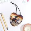 5PCS Car Air Freshener Hanging Personalized Double Sided Running Horses Car Fresheners Long Lasting New Cars Scents Cute Automotive Freshies for Closets, Drawers (tea) view 4