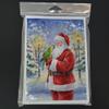 Caroline's Treasures Yellow Naped Amazon with Santa Claus Greeting Cards Pack of 8 Blank Cards with Envelopes Whimsical A7 Size 5x7 view 3