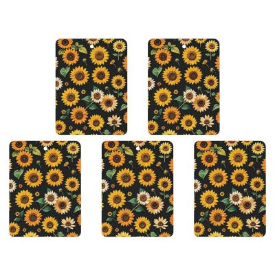 5PCS Car Air Freshener Hanging Personalized Double Sided Sunflower Floral Car Fresheners Long Lasting New Cars Scents Cute Automotive Freshies for Closets, Drawers (tea)