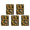 5PCS Car Air Freshener Hanging Personalized Double Sided Sunflower Floral Car Fresheners Long Lasting New Cars Scents Cute Automotive Freshies for Closets, Drawers (tea) view 1