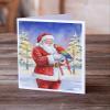 Caroline's Treasures Macaw with Santa Claus Greeting Cards Pack of 8 Blank Cards with Envelopes Whimsical A7 Size 5x7 view 2
