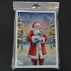 Caroline's Treasures Blue Heron with Santa Claus Greeting Cards Pack of 8 Blank Cards with Envelopes Whimsical A7 Size 5x7 view 3