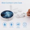 FekiLoot Moon Over Ocean Contact Lens Case Portable Travel Outdoor Contact Lens Cases Circle Leakproof Makeup Storage Box with Mirror for Home Office Dormitory view 3