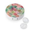 FekiLoot Ancient Pattern Style Contact Lens Case Portable Travel Outdoor Contact Lens Cases Circle Leakproof Makeup Storage Box with Mirror for Home Office Dormitory view 1