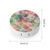 FekiLoot Ancient Pattern Style Contact Lens Case Portable Travel Outdoor Contact Lens Cases Circle Leakproof Makeup Storage Box with Mirror for Home Office Dormitory view 2