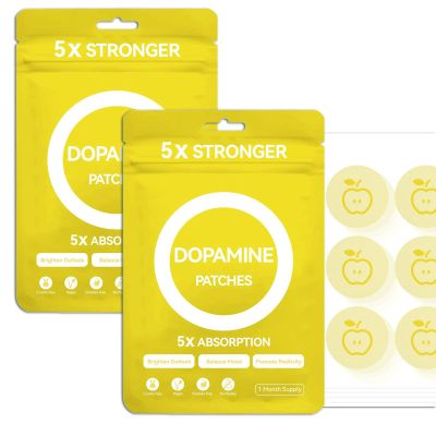 huangirl Dopamine Patches | 60 Pack (2PCS) | Vegan Plant-Based Formula - for Men & Women