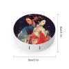 FekiLoot Opera Style Pictures Contact Lens Case Portable Travel Outdoor Contact Lens Cases Circle Leakproof Makeup Storage Box with Mirror for Home Office Dormitory view 2