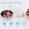 FekiLoot Opera Style Pictures Contact Lens Case Portable Travel Outdoor Contact Lens Cases Circle Leakproof Makeup Storage Box with Mirror for Home Office Dormitory view 3