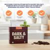 Bar Choc Dark And Salty, 2.5 OZ Bundle with Plastic Bag Clip Rich Chocolate with Salty Crunch for Snacking and Resealable Bag Clip for Freshness Dark Chocolate Bars Gift Set (2 Items) view 4